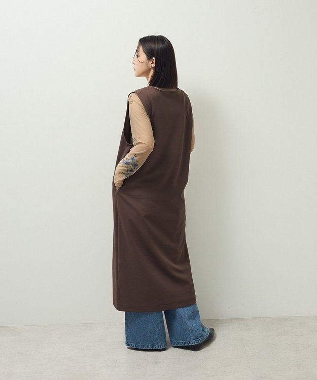 Green Parks ジャケット風ジャンパースカート Brown