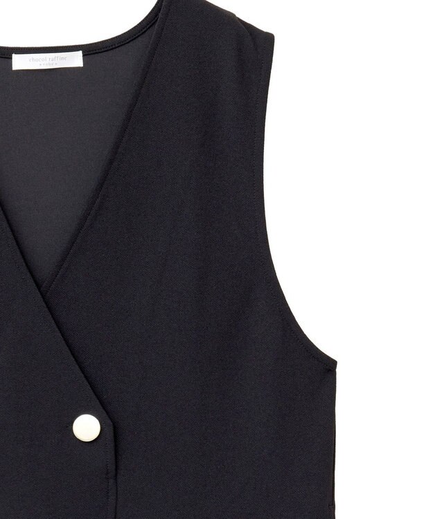 Green Parks ジャケット風ジャンパースカート Black