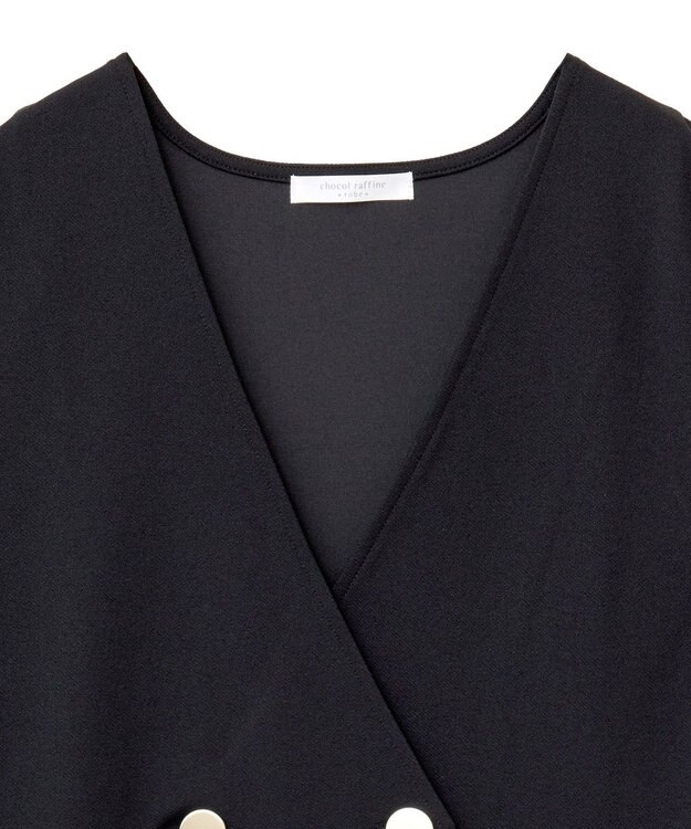 Green Parks ジャケット風ジャンパースカート Black