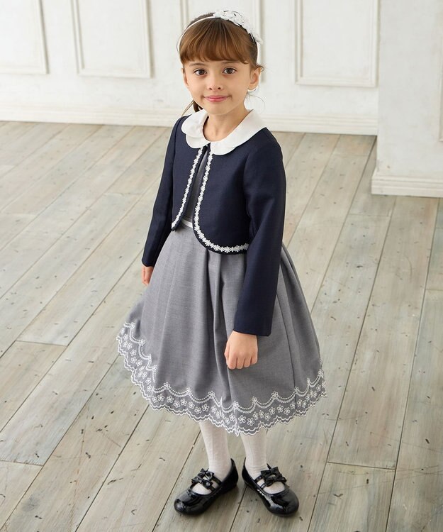 ANY KIDS お花×リボンカチューシャ ホワイト