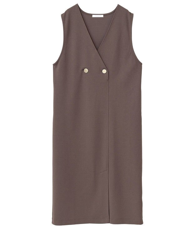 Green Parks ジャケット風ジャンパースカート Brown