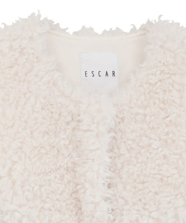Green Parks ■ESCAR フラッフィーブルゾン Ivory