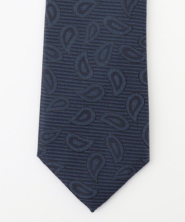 J.PRESS MEN 【J.PRESS 10PLY LUXURY SILK COLLECTION】ペイズリー小紋 ネクタイ ネイビー系8