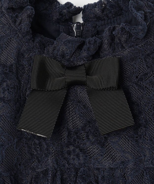 組曲 KIDS 【110-140㎝】スノウレース ワンピース ネイビー