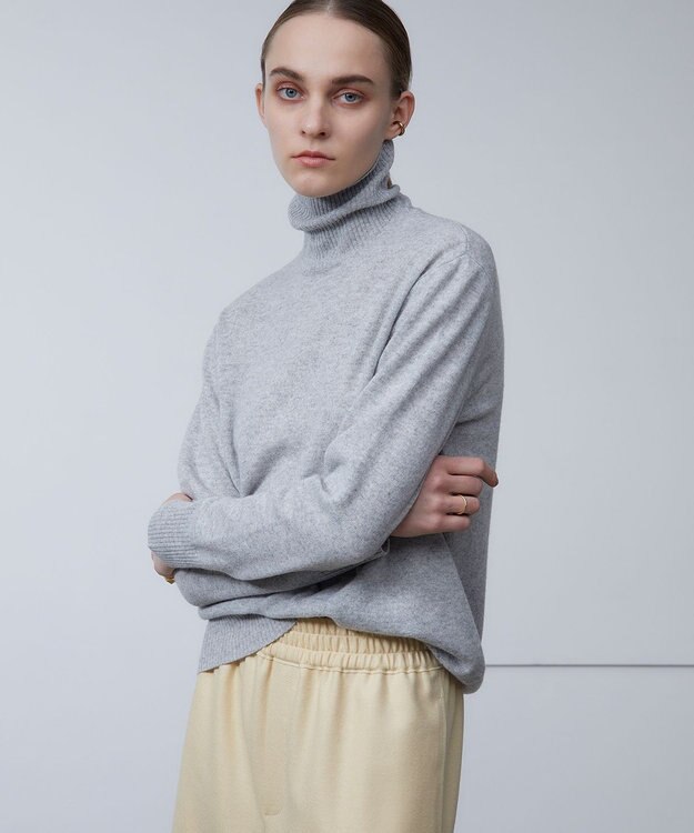 BEIGE， ENSIS / ハイネックニット L Gray