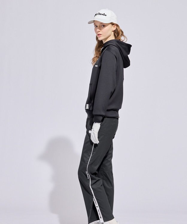 PW CIRCULUS 【WOMEN】リラクシングジャージーフーディ ゴルフウェア レディース ブラック系