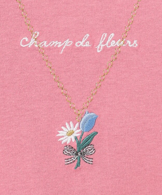 ANY KIDS ネックレス Ｔシャツ ピンク