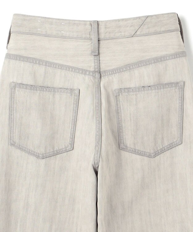 uncrave 【upper hights×uncrave】THE NIECE ストレートデニムパンツ ホワイトスモーク