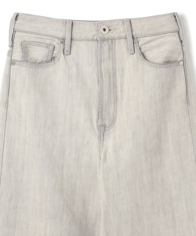 uncrave 【upper hights×uncrave】THE NIECE ストレートデニムパンツ ホワイトスモーク