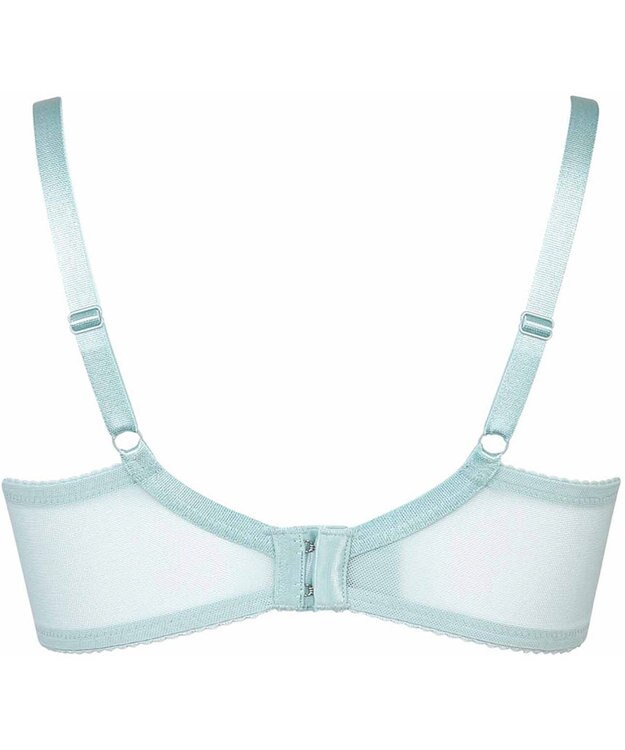 WACOAL 【リボンブラ 脇すっきり】 ブラジャー 脇高設計 着やせシルエット 谷間をメイクしてキープ Gカップまで対応 大きいサイズ レディース BRB433 /ワコール ターコイズ