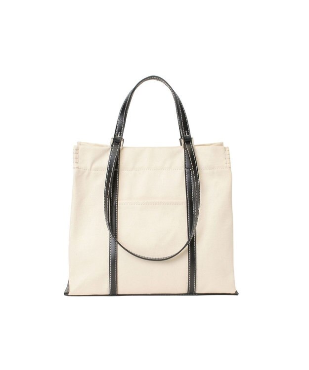 LA BAGAGERIE 【veganview】w handle canvas tote ブラック