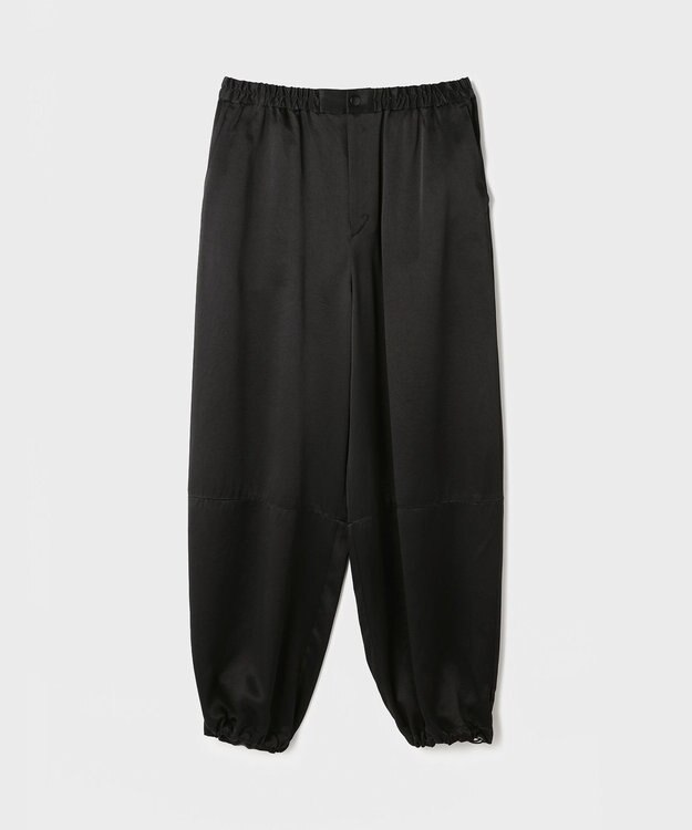 GRACE CONTINENTAL マットサテンバレルパンツ ブラック