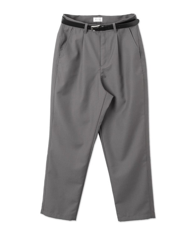 WEGO TRベルト付きスラックス ダークグレー