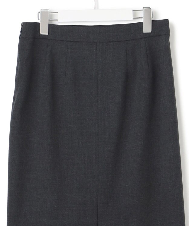 ICB 【UVカット・洗える】ウール2WAYストレッチ タイトスカート チャコール