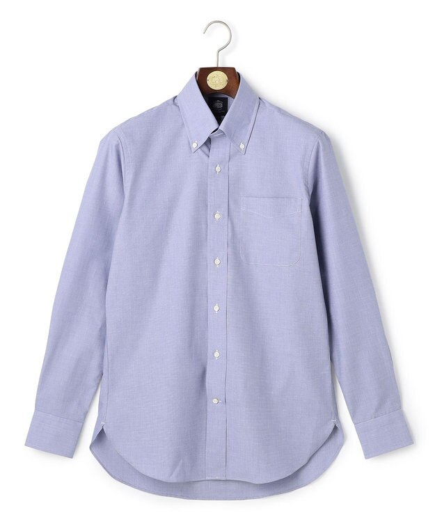 J.PRESS MEN 【PREMIUM PLEATS / 形態安定】スーピマコットンエンドオンエンド シャツ / B.D. ネイビー系