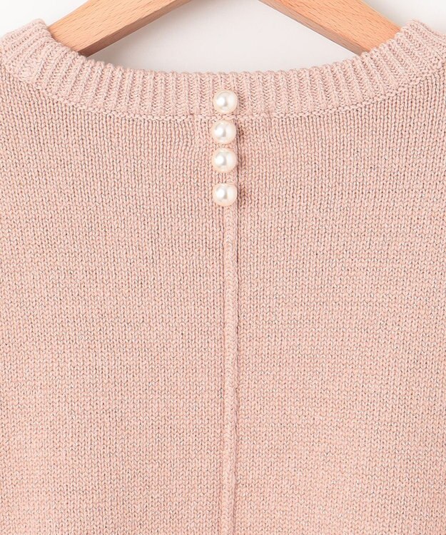 組曲 SOBANEラメプルオーバー ニット ピンクベージュ系