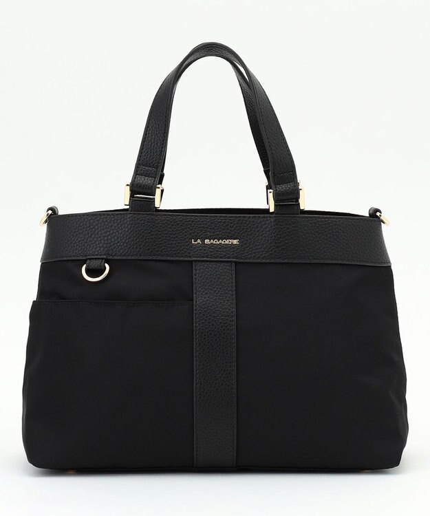 LA BAGAGERIE コンビ2WAYトートバッグ Sサイズ ブラック