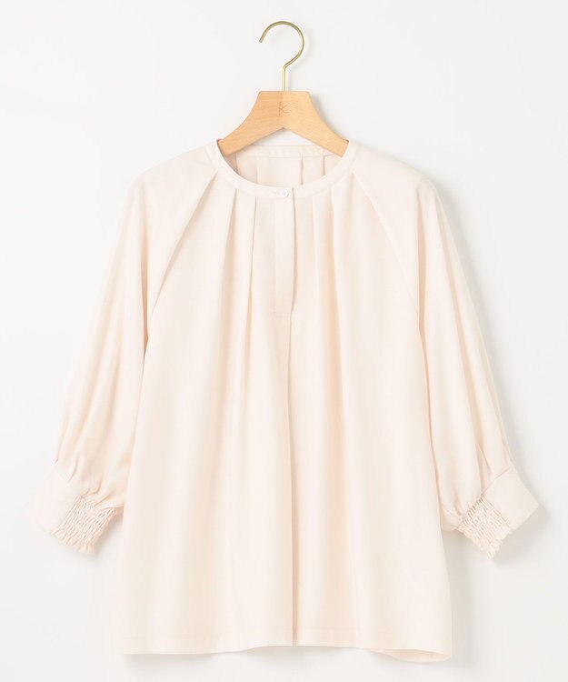 組曲 S 【WEB限定】シアーカルゼ ドルマンスリーブ ブラウス アイボリー系