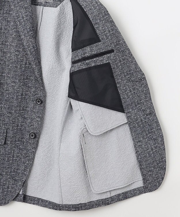 JOSEPH ABBOUD 【イージーケア・多機能】人気 ライトウェーブ ジャケット グレー系
