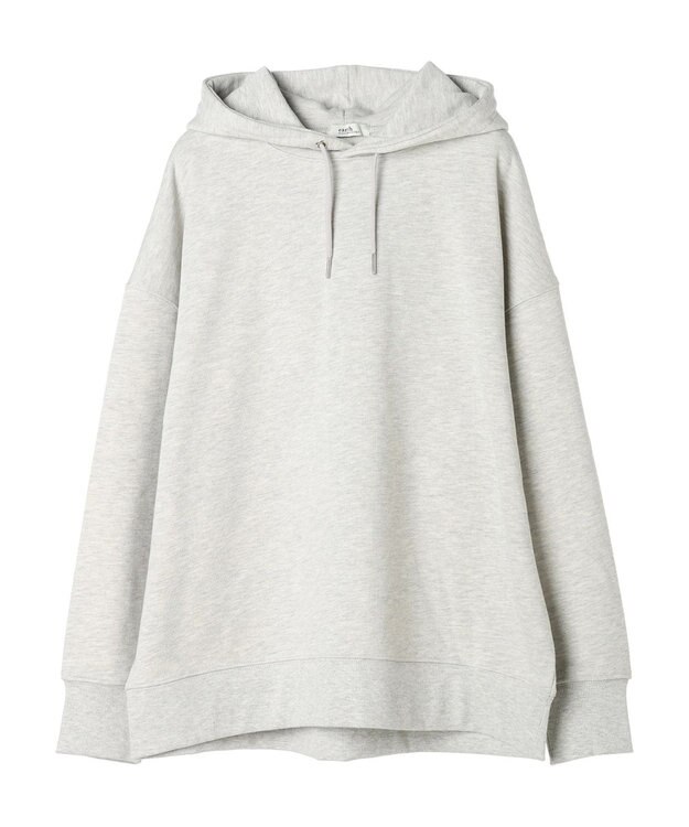 earth music&ecology スウェットルーズパーカー Light Gray Mixture