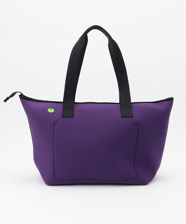 PW CIRCULUS 新色！【UNISEX】ロゴ トートバック クラッチバッグ付き パープル×ライム