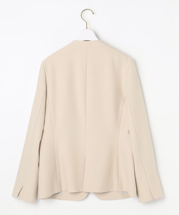ANY SIS 【洗える】褒めらレディノーカラー ジャケット ライトベージュ