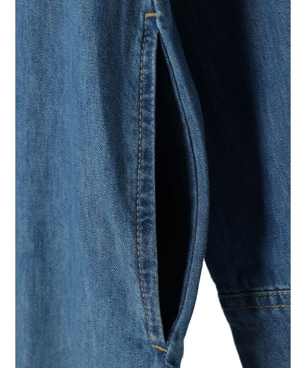 Green Parks ・ＳＵＧＡＲ　ＳＰＯＯＮ　デニムウエスタンワンピース Light Indigo