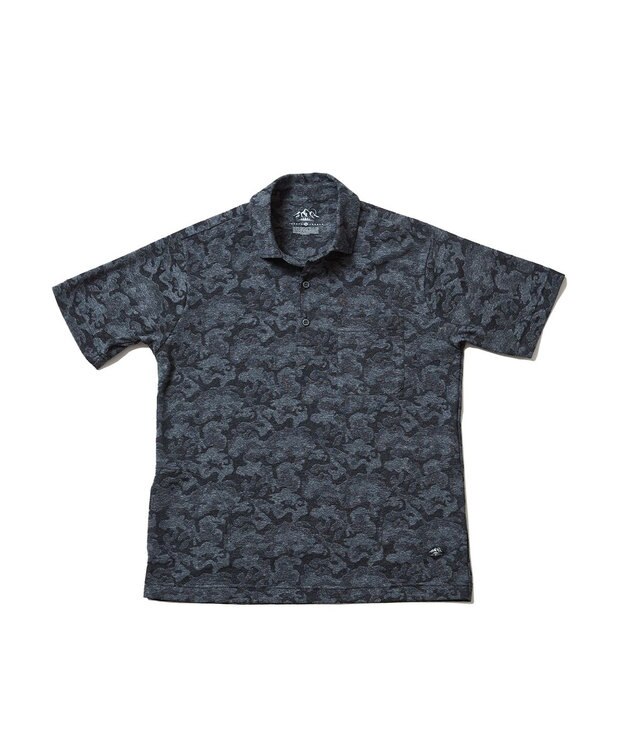 JOSEPH ABBOUD MOUNTAIN 【UNISEX】クールスキンガードカモ ポロシャツ ブラック系7