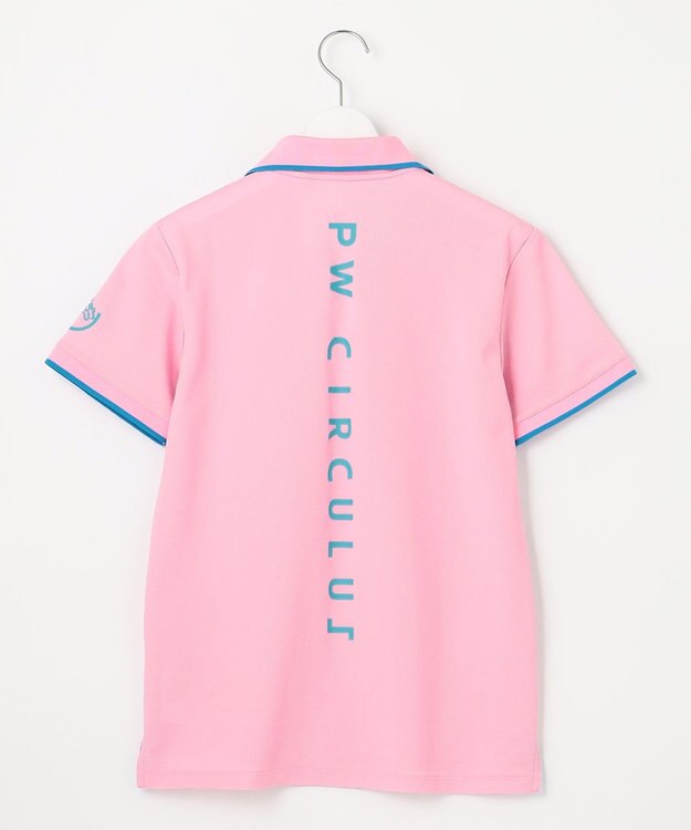 PW CIRCULUS 【WOMEN】【吸汗速乾/ストレッチ/UVケア】ベーシックカノコ スキッパー ポロシャツ ゴルフウェア レディース ピンク