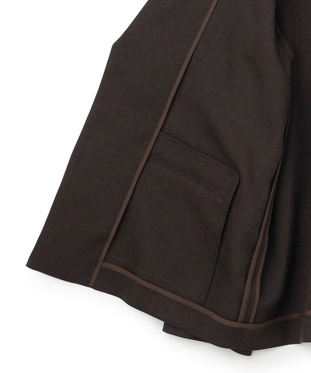 uncrave リネンライクツイル ジャケット ダークブラウン