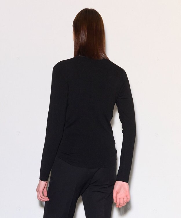 JOSEPH 【洗える】ストレッチシルクニット　ラウンドネック Black