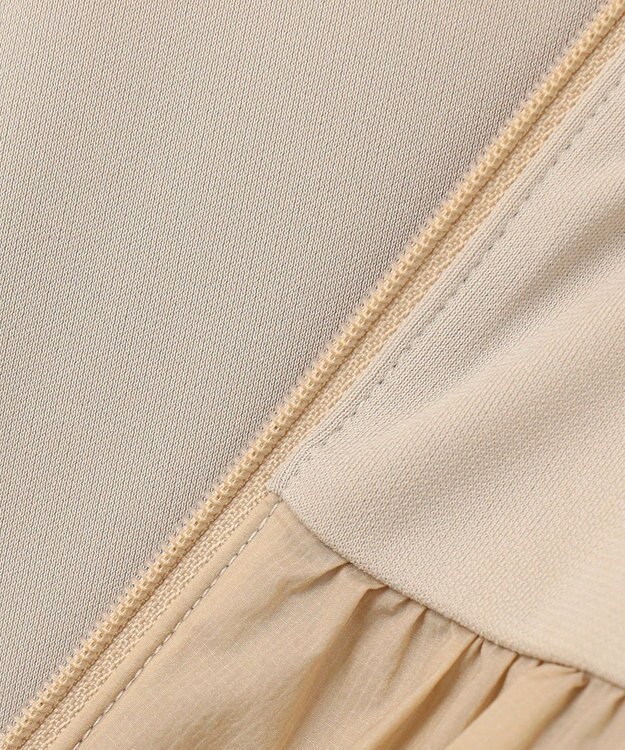 UNFILO ラッシュガード ペプラムフーディ ベージュ