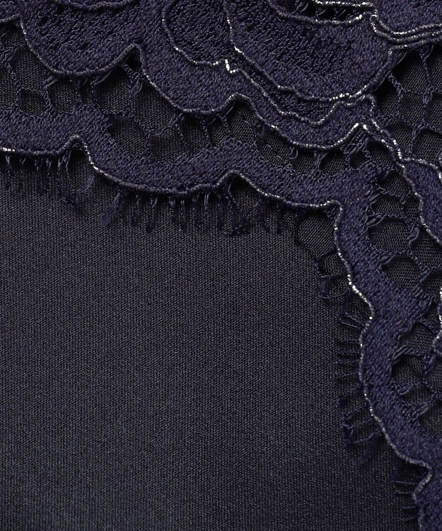 23区 L 【APPLAUDIR】シャイニーレース ドレス ネイビー