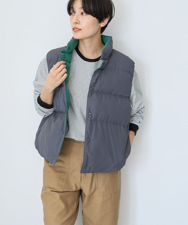 AMERICAN HOLIC 軽ポカリバーシブルベスト Green