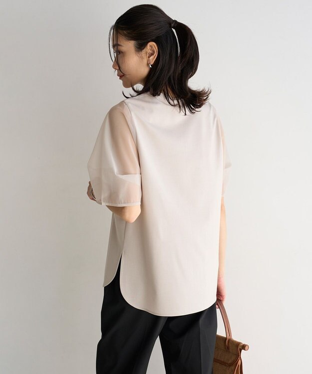 UNFILO BEAUTY FORM-T シアースリーブT グレージュ