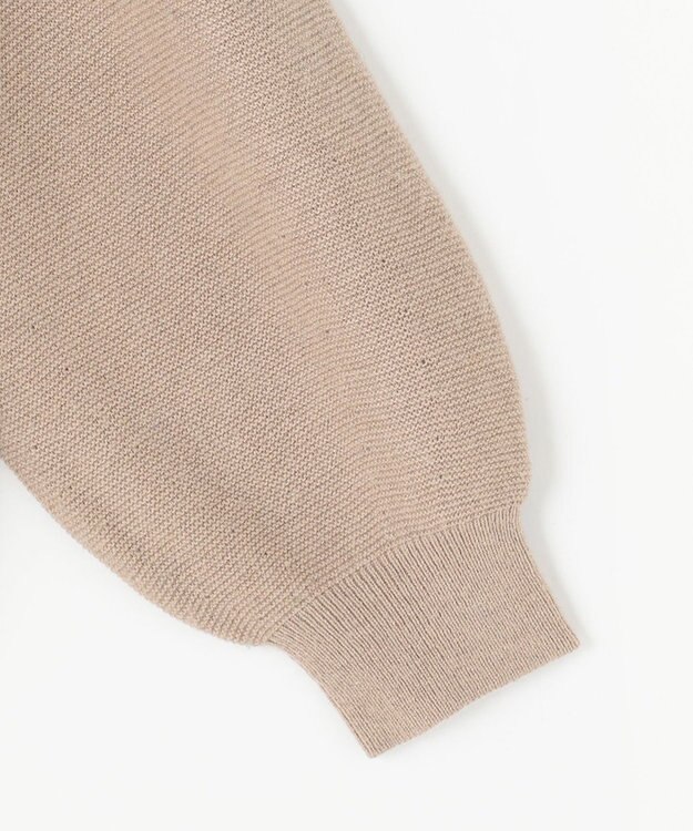 ANY 【洗える】カシミヤブレンドガーターニット モカ