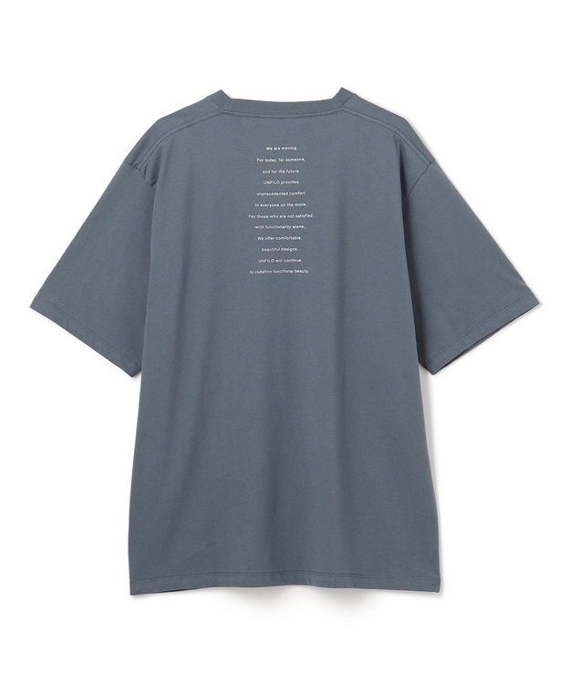 UNFILO MENS ベーシック ロゴT ダルブルー