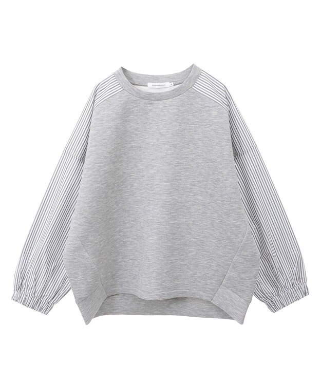 AMERICAN HOLIC 異素材コクーンポンチプルオーバー Light Gray