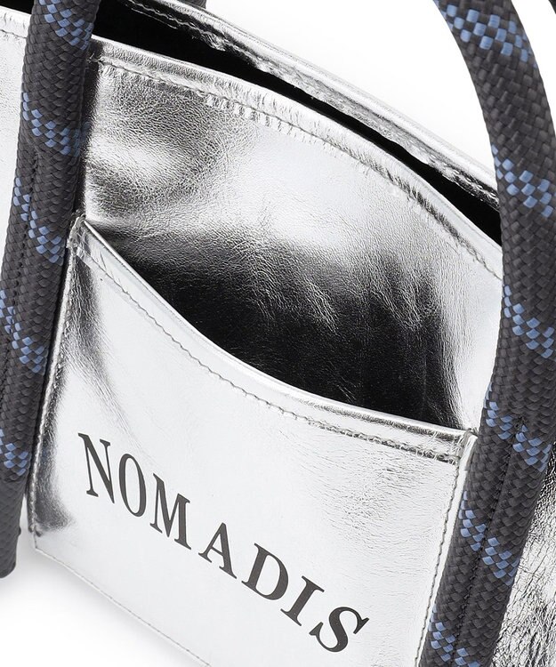 23区 NOMADIS JOY レザー ミニ トートバッグ(シルバー) シルバー系