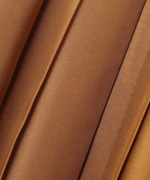 自由区 【カトリエムブーケ】Jupe brillante プリーツスカート キャメル