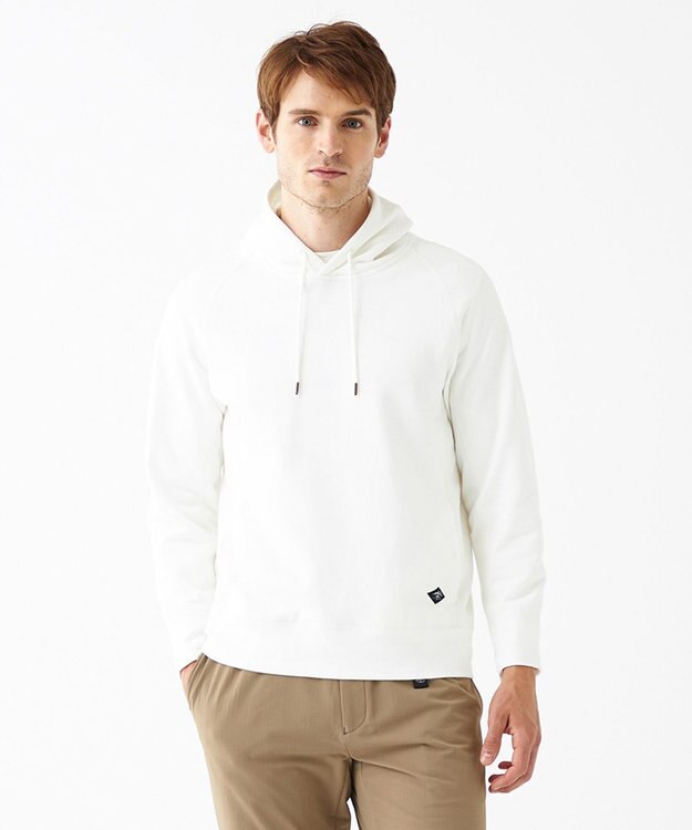 JOSEPH ABBOUD MOUNTAIN 【UNISEX】OG裏毛パイルエンブロイダリー パーカー ホワイト系