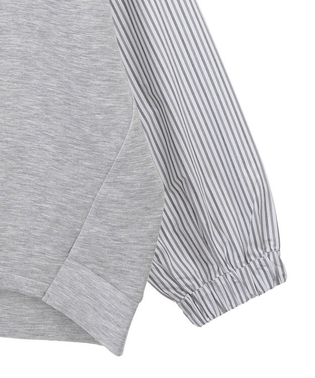 AMERICAN HOLIC 異素材コクーンポンチプルオーバー Light Gray