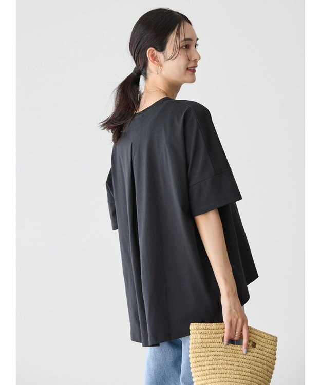 AMERICAN HOLIC 接触冷感バックタックカットプルオーバー Black