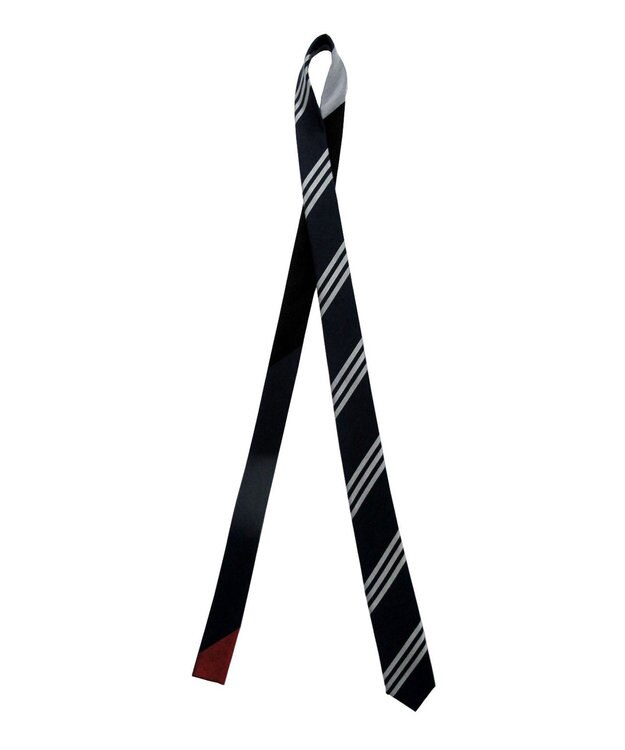 POLS 播州織 ネクタイ ネイビー