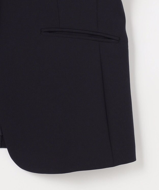 ANY SIS L セレモニーダブルクロス カラーレス ジャケット ネイビー