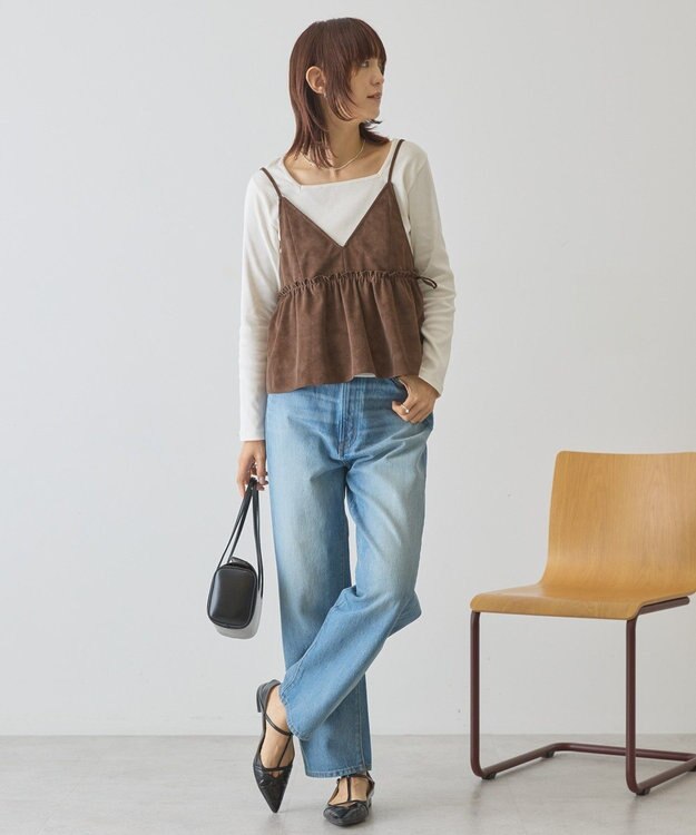 AMERICAN HOLIC ルーズストレートデニムパンツ Light Indigo