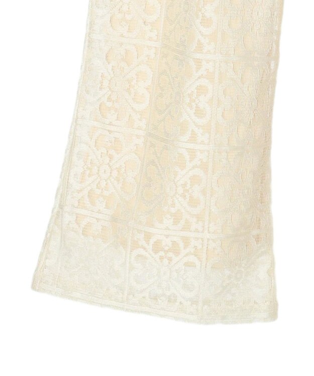 Green Parks 格子柄レースパンツ Light Beige