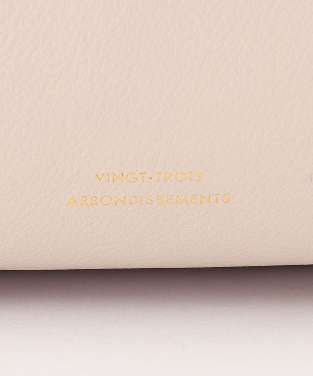 23区 メタルハンドル ショルダー バッグ アイボリー系