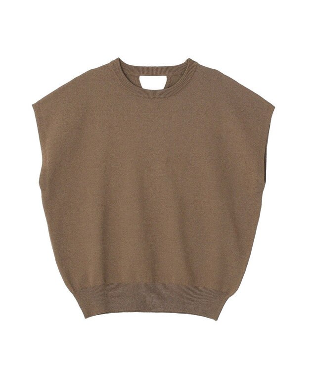 AMERICAN HOLIC 【WEB限定】接触冷感ラメフレンチスリーブニットプルオーバー Brown