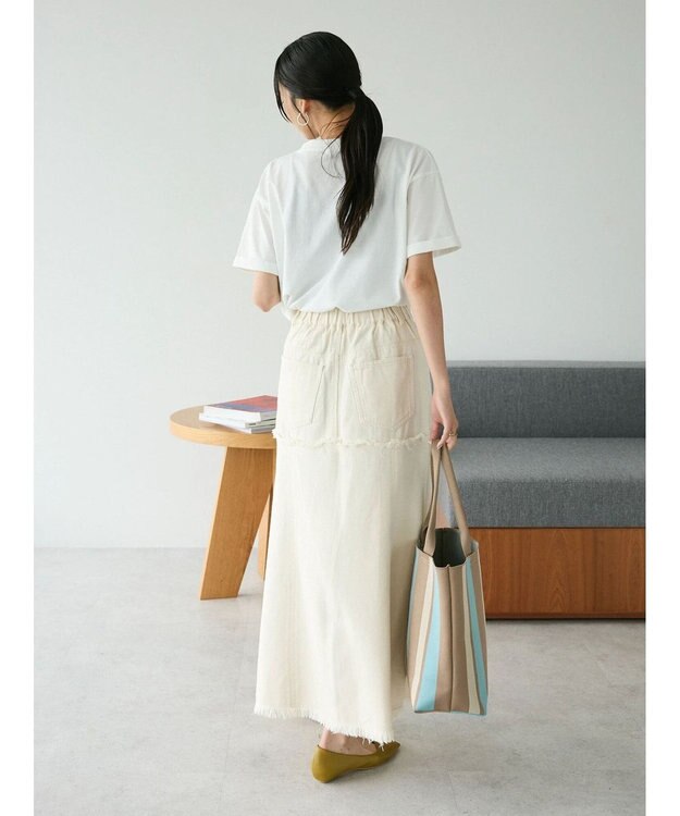 CRAFT STANDARD BOUTIQUE デニム切替スカート Natural